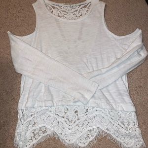 White lace top